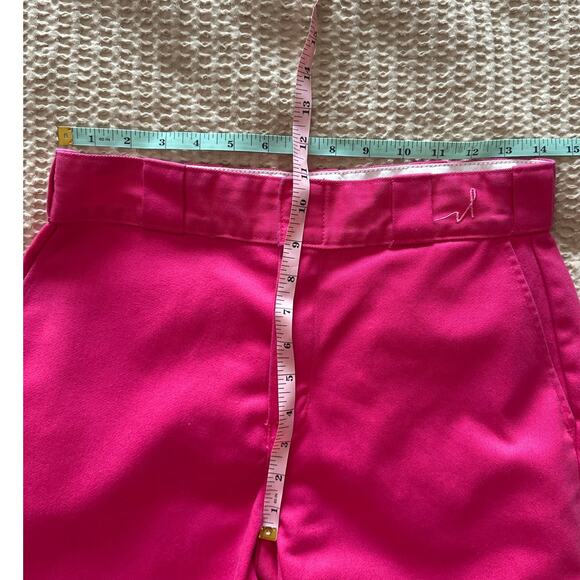 Hot Pink Dickies 874 Original Fit Canvas Work Pants Cancer Awareness 2 - Picture 7 of 7